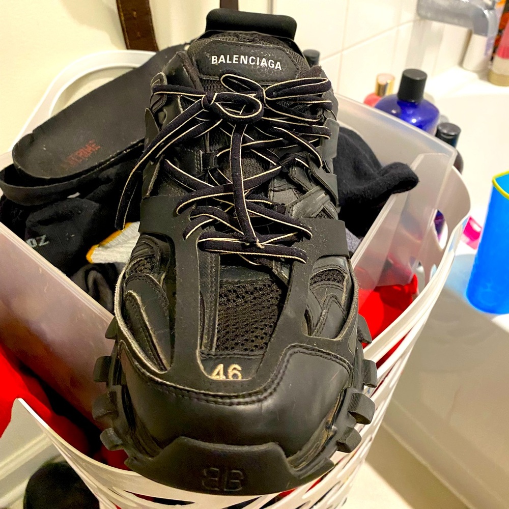 Balenciaga track black on black men’s size 13